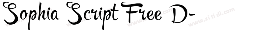 Sophia Script Free D字体转换